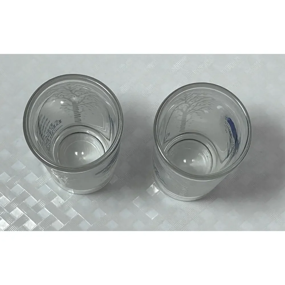 Set Of Two White‎ Birch Russian Vodka Shot Glasses